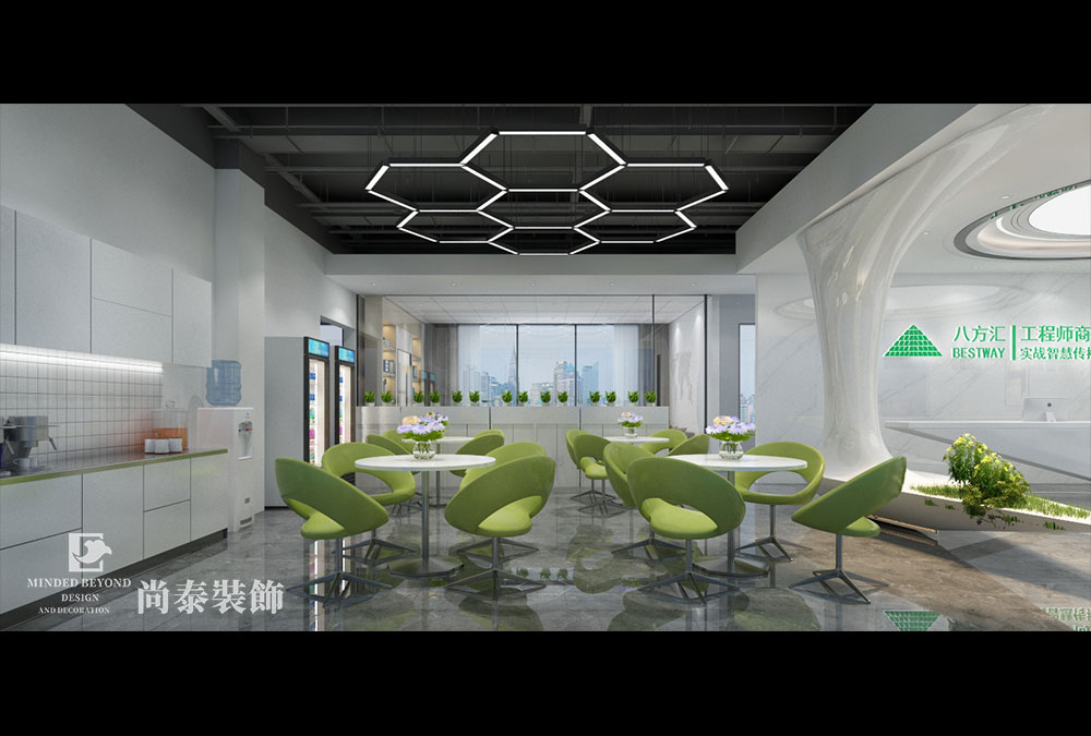 深圳寶安福永華豐智谷編程培訓機構辦公室裝修設計 