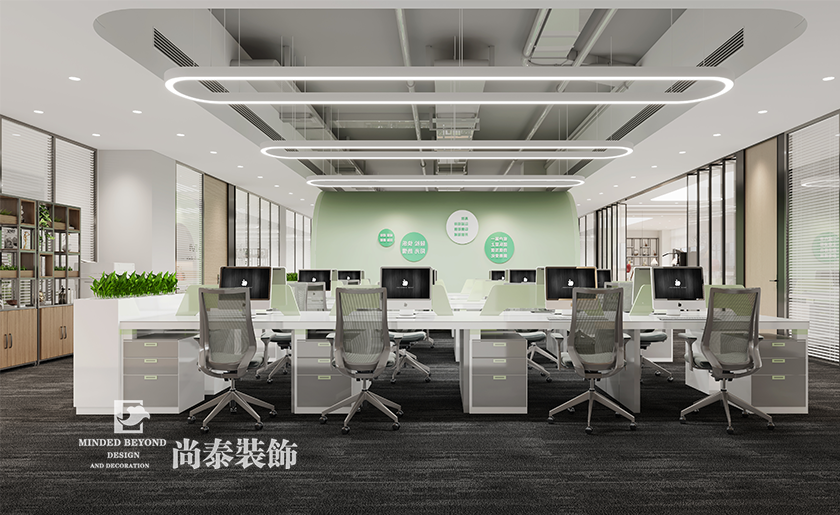 深圳市寶安區科技型公司辦公室裝修案例