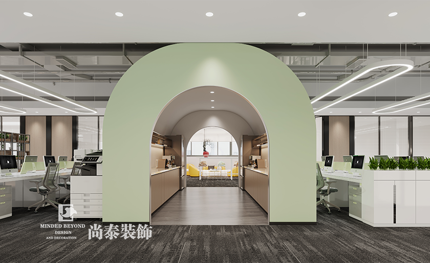 深圳市寶安區科技型公司辦公室裝修案例