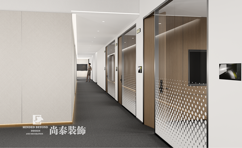 深圳寶安區通訊公司辦公室裝修效果