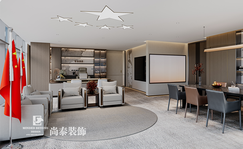 深圳寶安區通訊公司辦公室裝修效果