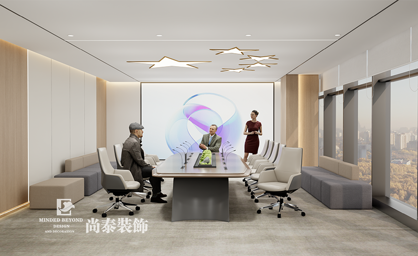 深圳寶安區通訊公司辦公室裝修效果