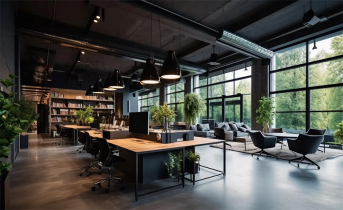 超1000平工業(yè)風(fēng)辦公室裝修設(shè)計(jì)方案