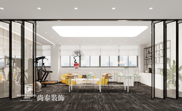 深圳市寶安區科技型公司辦公室裝修案例