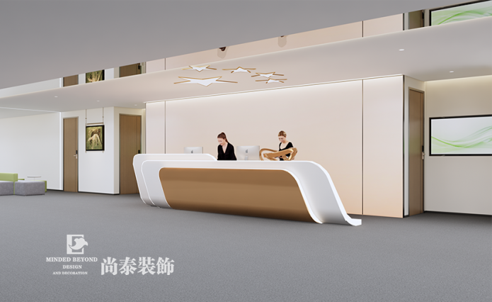 深圳寶安區通訊公司辦公室裝修效果